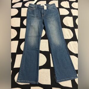 NWT the Lou Current/Elliott Medium Blue Flare Jeans Sz 26 Women’s